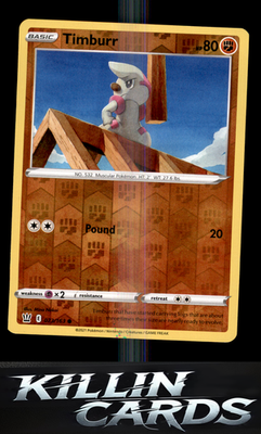 Reverse Holofoil Timburr 073/163 Pokemon Common SWSH05: Battle Styles Card NM
