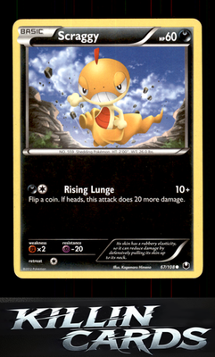 Scraggy 67/108 Pokemon Common Dark Explorers Card LP