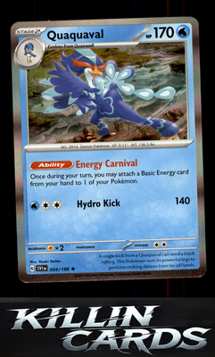 Quaquaval 054/198 Pokemon Rare SV01: Scarlet & Violet Base Set Card NM