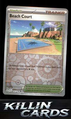Reverse Holofoil Beach Court 167/198 Pokemon Uncommon SV01: Scarlet & Violet Bas