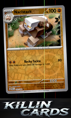 Reverse Holofoil Naclstack 103/182 Pokemon Common SV04: Paradox Rift Card NM