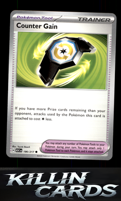 Counter Gain - 186/217 186/217 Pokemon Common ME: Ascended Heroes Card NM