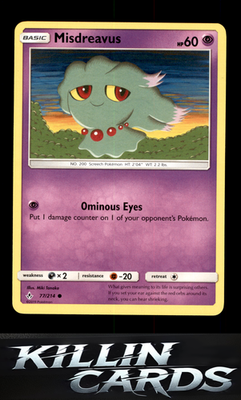 Misdreavus 77/214 Pokemon Common SM - Unbroken Bonds Card NM