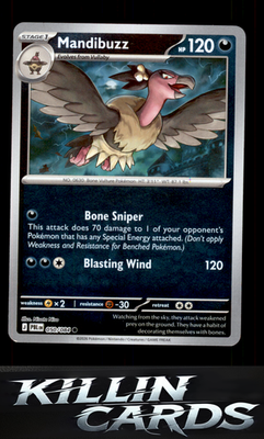 Reverse Holofoil Mandibuzz 050/084 Pokemon Common ME05: Pitch Black Card NM