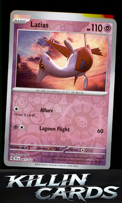 Reverse Holofoil Latias 067/162 Pokemon Uncommon SV05: Temporal Forces Card NM