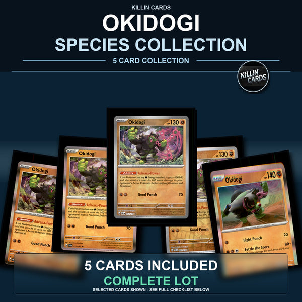 Pokemon TCG Okidogi Species Collection 5 Different Cards
