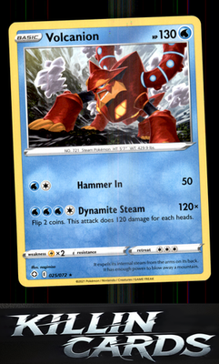 Volcanion 025/072 Pokemon Rare Shining Fates Card NM