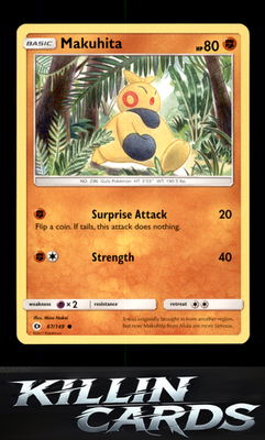 Makuhita 67/149 Pokemon Common SM Base Set Card LP
