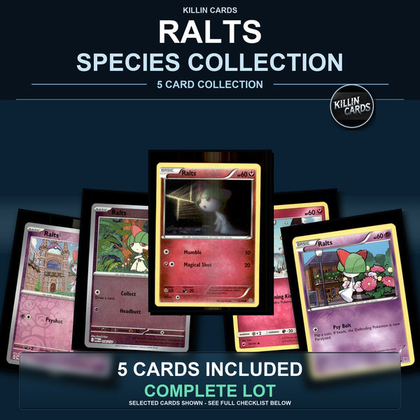 Pokemon TCG Ralts Species Collection 5 Different Cards