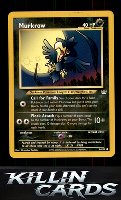Murkrow 46/64 Pokemon Common Neo Revelation Card LP