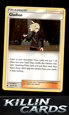 Gladion 95/111 Pokemon Uncommon SM - Crimson Invasion Card LP