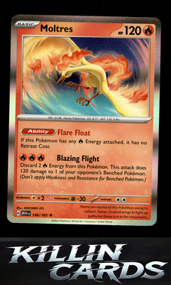 Moltres 146/165 Pokemon Rare SV: Scarlet & Violet 151 Card NM