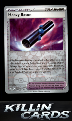 Reverse Holofoil Heavy Baton 151/162 Pokemon Uncommon SV05: Temporal Forces Card