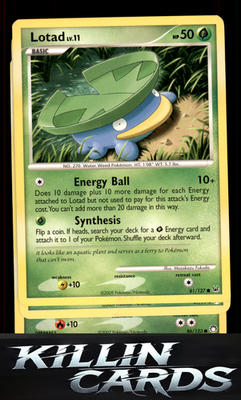 Lotad 81/127 Pokemon Common Platinum Card NM