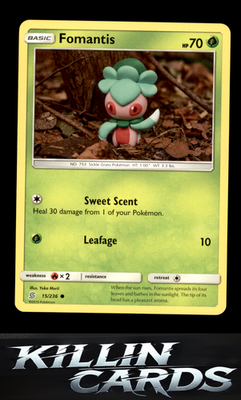 Fomantis 15/236 Pokemon Common SM - Unified Minds Card NM