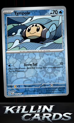 Reverse Holofoil Tympole 050/197 Pokemon Common SV03: Obsidian Flames Card NM