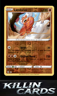 Reverse Holofoil Landorus 148/264 Pokemon Holo Rare SWSH08: Fusion Strike Card N