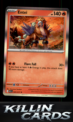 Entei 025/217 Pokemon Rare ME: Ascended Heroes Card NM