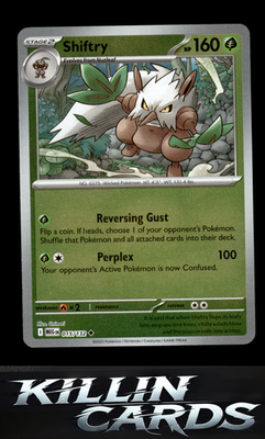 Reverse Holofoil Shiftry 015/132 Pokemon Uncommon ME01: Mega Evolution Card NM