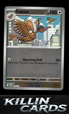 Reverse Holofoil Fearow 103/132 Pokemon Common ME01: Mega Evolution Card NM
