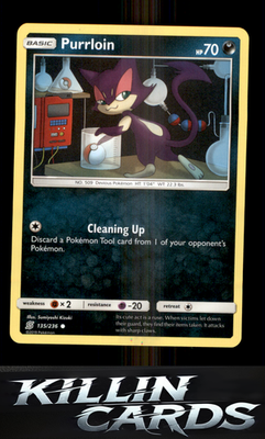 Purrloin 135/236 Pokemon Common SM - Unified Minds Card NM