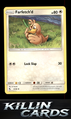 Farfetch'd 45/68 Pokemon Uncommon Hidden Fates Card NM