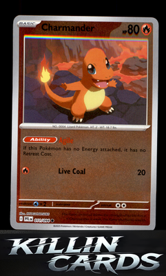 Reverse Holofoil Charmander 011/094 Pokemon Common ME02: Phantasmal Flames Card