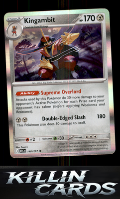 Kingambit 148/217 Pokemon Rare ME: Ascended Heroes Card NM