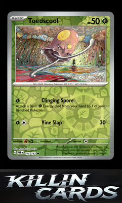 Reverse Holofoil Toedscool - 015/182 015/182 Pokemon Common SV04: Paradox Rift C