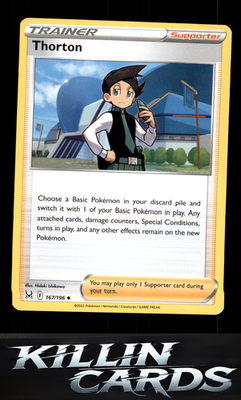 Thorton 167/196 Pokemon Uncommon SWSH11: Lost Origin Card NM
