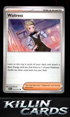 Waitress 215/217 Pokemon Common ME: Ascended Heroes Card NM