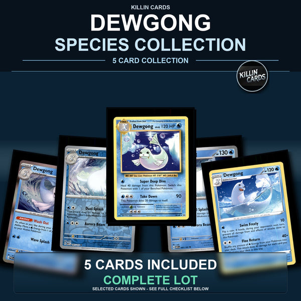 Pokemon TCG Dewgong Species Collection 5 Different Cards