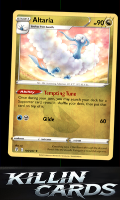 Altaria 106/203 Pokemon Rare SWSH07: Evolving Skies Card NM
