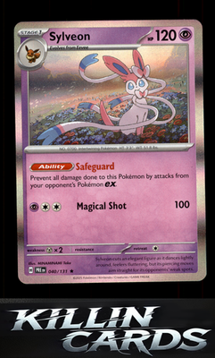Sylveon 040/131 Pokemon Rare SV: Prismatic Evolutions Card NM