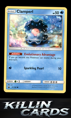 Clamperl 41/168 Pokemon Common SM - Celestial Storm Card NM