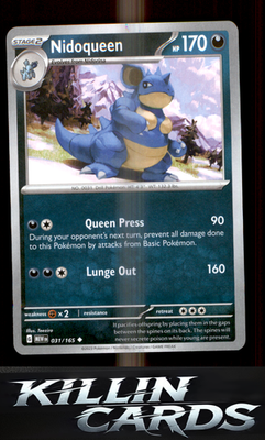 Nidoqueen 031/165 Pokemon Uncommon SV: Scarlet & Violet 151 Card NM