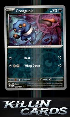 Reverse Holofoil Croagunk 130/198 Pokemon Common SV01: Scarlet & Violet Base Set