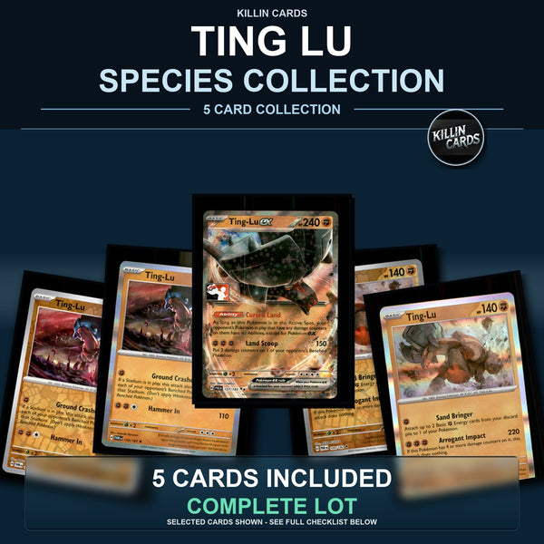 Pokemon TCG Ting Lu Species Collection 5 Different Cards