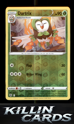 Reverse Holofoil Dartrix 020/189 Pokemon Uncommon SWSH10: Astral Radiance Card N