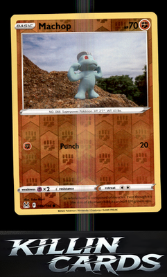 Reverse Holofoil Machop 086/196 Pokemon Common SWSH11: Lost Origin Card NM