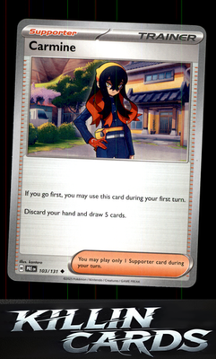 Carmine (Poke Ball Pattern) 103/131 Pokemon Uncommon SV: Prismatic Evolutions Ca