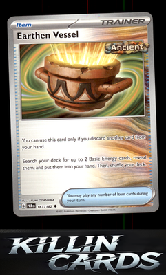 Earthen Vessel 163/182 Pokemon Uncommon SV04: Paradox Rift Card NM