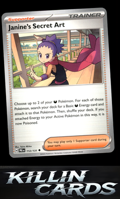 Janine's Secret Art - 112/131 112/131 Pokemon Uncommon SV: Prismatic Evolutions