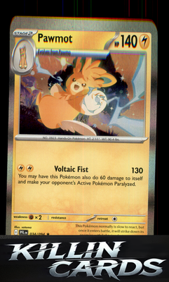 Pawmot 034/094 Pokemon Rare ME02: Phantasmal Flames Card NM