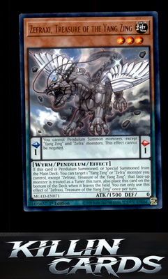 1st Edition Zefraxi, Treasure of the Yang Zing MGED-EN071 YuGiOh Rare Maximum Go