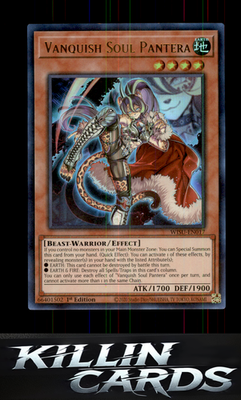 1st Edition Vanquish Soul Pantera WISU-EN017 YuGiOh Ultra Rare Wild Survivors Ca