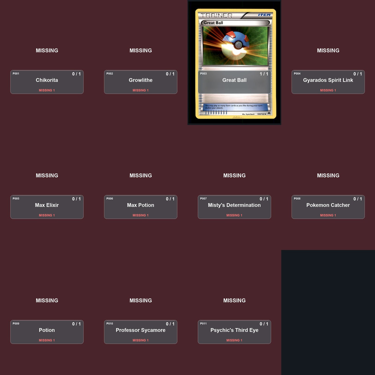 Pokemon TCG XY - BREAKpoint C/UC/R Standard Set 25 Cards