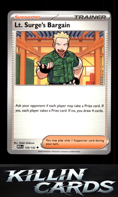 Lt. Surge's Bargain - 120/132 120/132 Pokemon Uncommon ME01: Mega Evolution Card