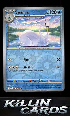 Reverse Holofoil Swanna 026/086 Pokemon Uncommon SV: White Flare Card NM