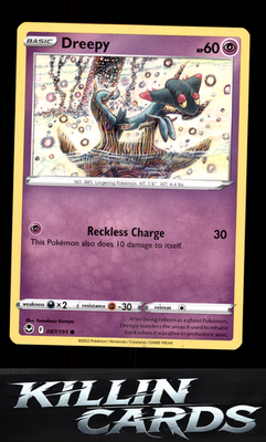 Dreepy 087/195 Pokemon Common SWSH12: Silver Tempest Card NM